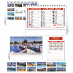 Calendario figurato tavolo Travel