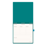 Planning Tavolo Linea Saffiano Linea Wire-O - 17,5 x 17,5 - Settimanale Perpetuo - immagine 2