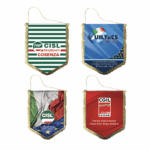 Gagliardetto Multiuso “forma pentagono” con frangia Pilly